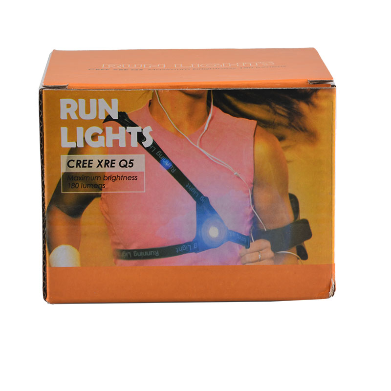 Outdoor Night Running Light Led Chest Light Running Back Warning Sport Running Light With Rechargeable Battery USB Cable