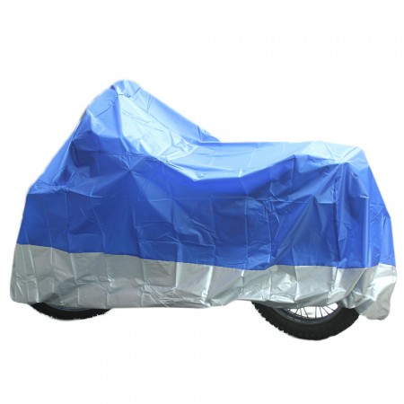 Motorcycle Motorbike Waterproof Rain Cover Anti Dust UV Protection L Blue