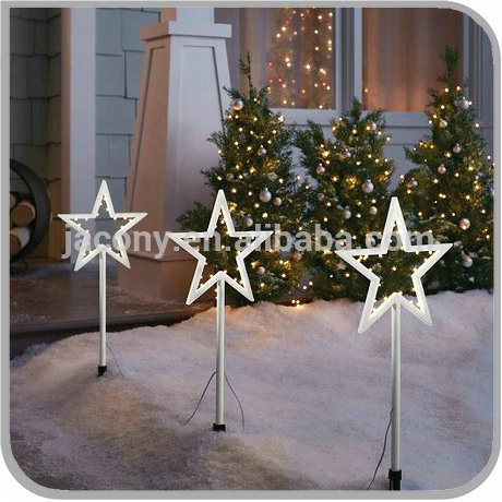 solar christmas stake light star string light (JL-7807)