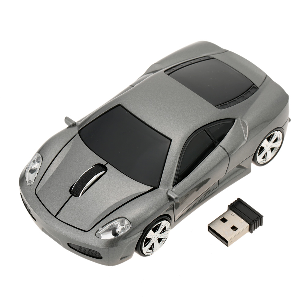2.4GHz Mouse Gamer Wireless Car Optical USB Mouse Mice 3D 3 Buttons 1000 DPI/CPI Wireless Mouse Racing Car for PC Laptop Desktop