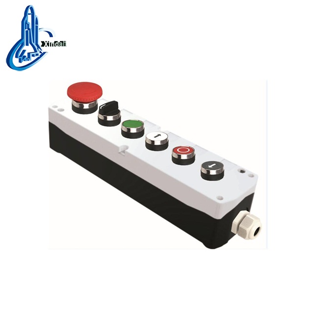 industrial 6 holes waterproof push button control box switch for crane/hoist/lift XDL25-B624P