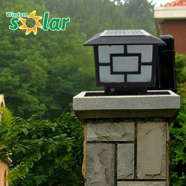 Wholesale China CE outdoor Solar LED garden pillar lighting for gate lighting LED lamp