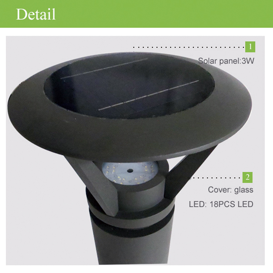 best selling aluminum low energy consumption led solar garden lights outdoor bright solar lamp with 2-year warranty