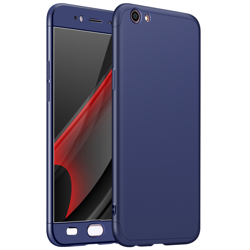 2018 hot sell 360 cover Removable 3in1 Hard PC Shield Back Cover Case for OPPO A59 phone cases