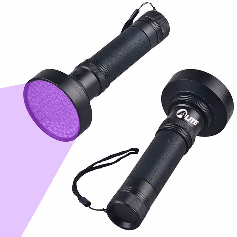 100 led amber detector uv flashlight