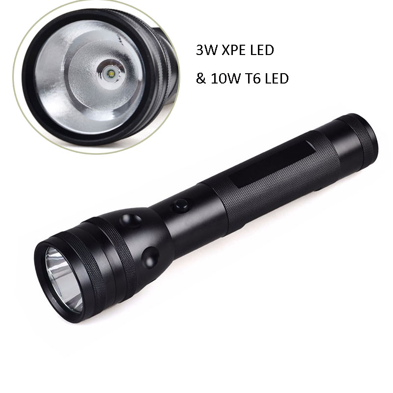 Aluminum High Power Long Range Tactical LED D Battery Led Flashlight For Outdoor