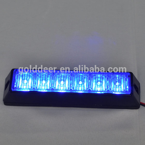 Surface Mounted LED blue flashing grille warning Light head for Utility Vehicle