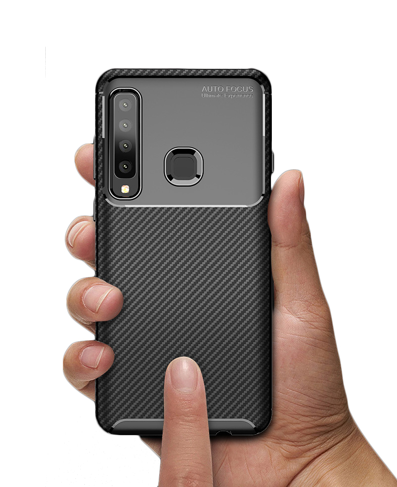New Premium Shock Protection Carbon Fiber Skin TPU Silicone Case For Samsung galaxy A9 2018