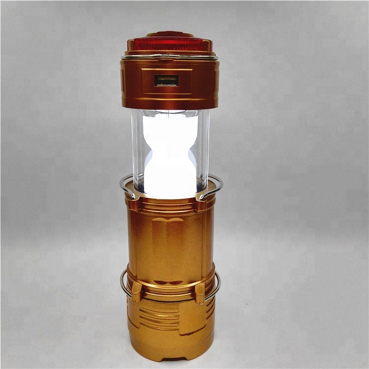 8 led lantern camping light with zoom flashlight and strobe flashing light