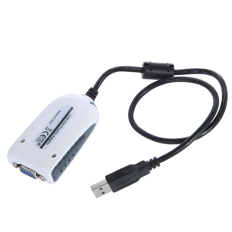 USB 2.0 to VGA Display Adapter Converter Extra Monitor Multi Display for HDTV LCD PC Laptop Projector 2048 * 1152 1920 * 1080