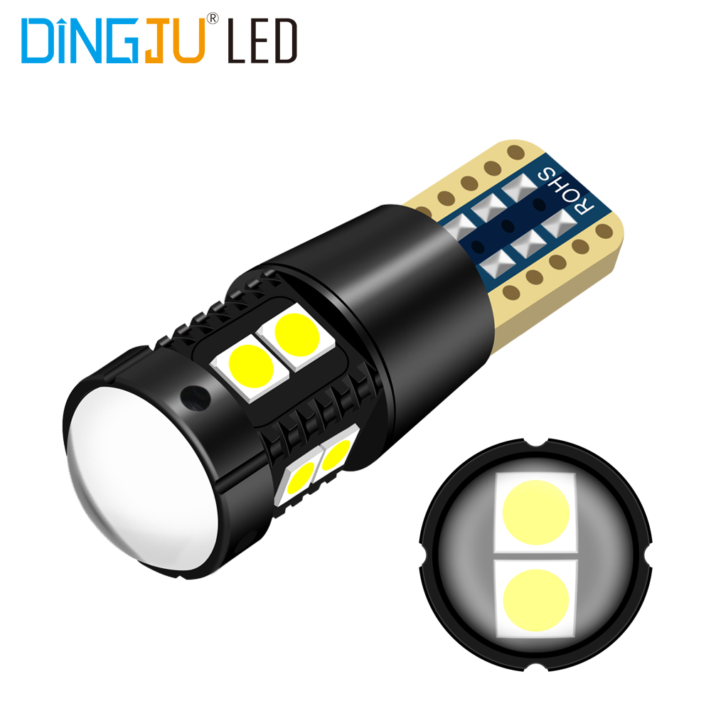 Fashion led light t10 w5w 3030 10smd car bulb 12v 1.6w 217lm canbus no error interior light instrument lamp with factory prices