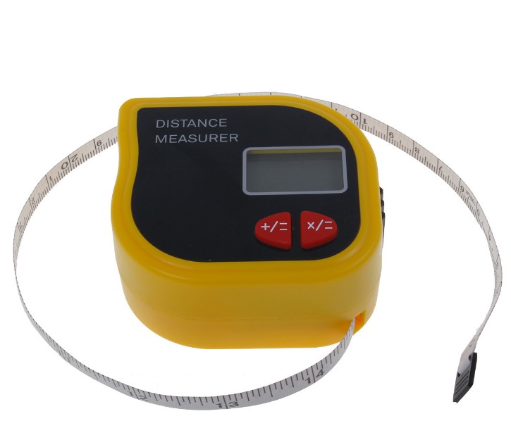 18m Ultrasonic Laser Distance Meter Digital Handheld Rangefinder Range Finder Measure Diastimeter Area Volume 1m Measuring Tape