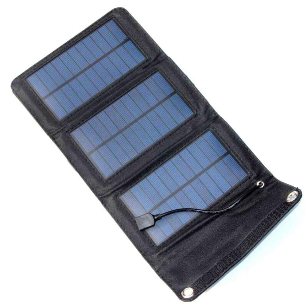 Waterproof Foldable Portable Solar Panel Charger Outdoor Mobile Power Bank USB TC-S05