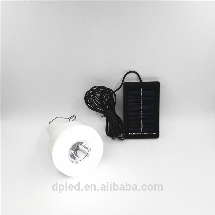 3 mode lighting solar bulb with flashlight with split solar panel usb power output