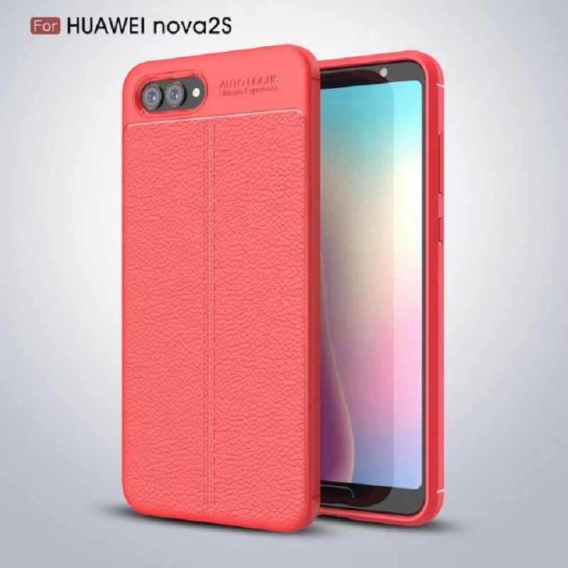 Hot Sell Litchi pattern Soft Tpu case for Huawei Nova 2S Cover
