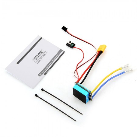 Waterproof Brushed ESC 160A 3S with 5V 1A BEC T60 Plug For 1/12 RC Car