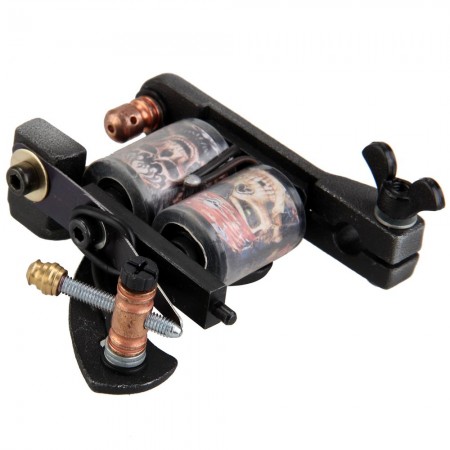 Tattoo Machine Gun 10-Wrap Coils Liner Shader Body Art Free Tools Professional