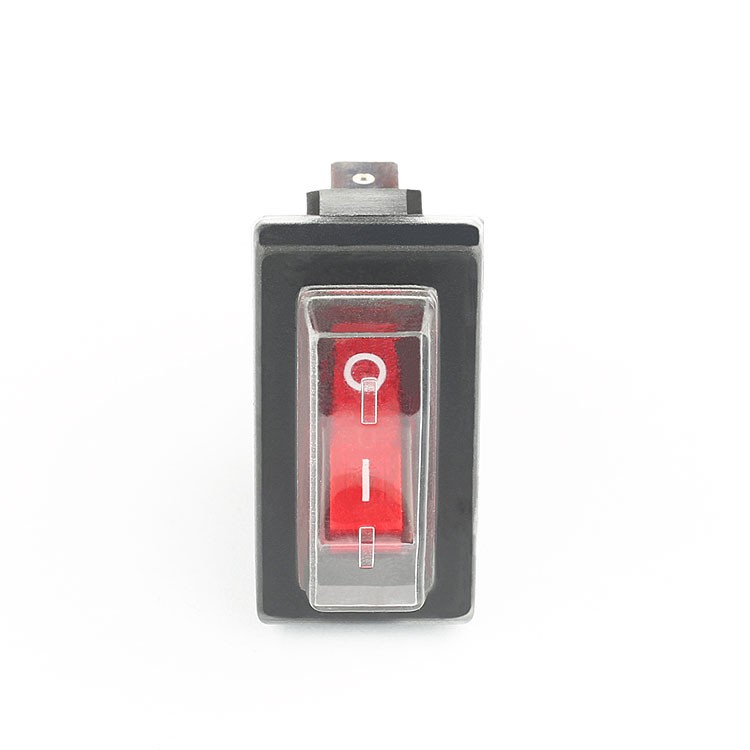 Yongxing 16a 250vac multi color ied light momentary rocker switch illuminated