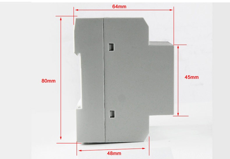 ELECALL D52-2048 DIN RAIL LED Volt AMP Meter Display Active Power Factor Energy AC 80-300V 0-100.0A Ammeter Voltmeter