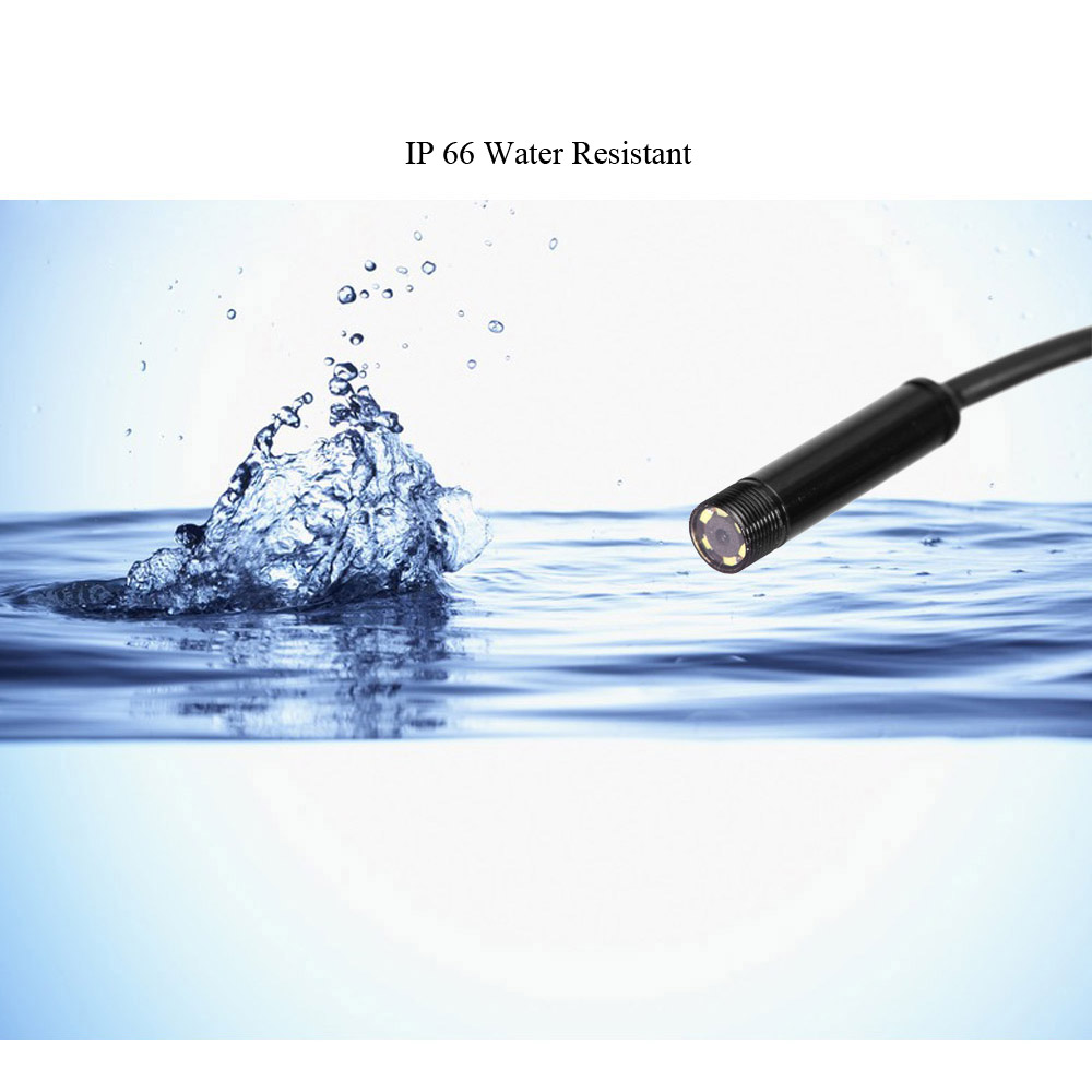 2M Waterproof USB Endoscope Camera Mini HD Camera Snake Tube 7mm Lens Flexible Inspection Camera With 6 LED Borescope For PC