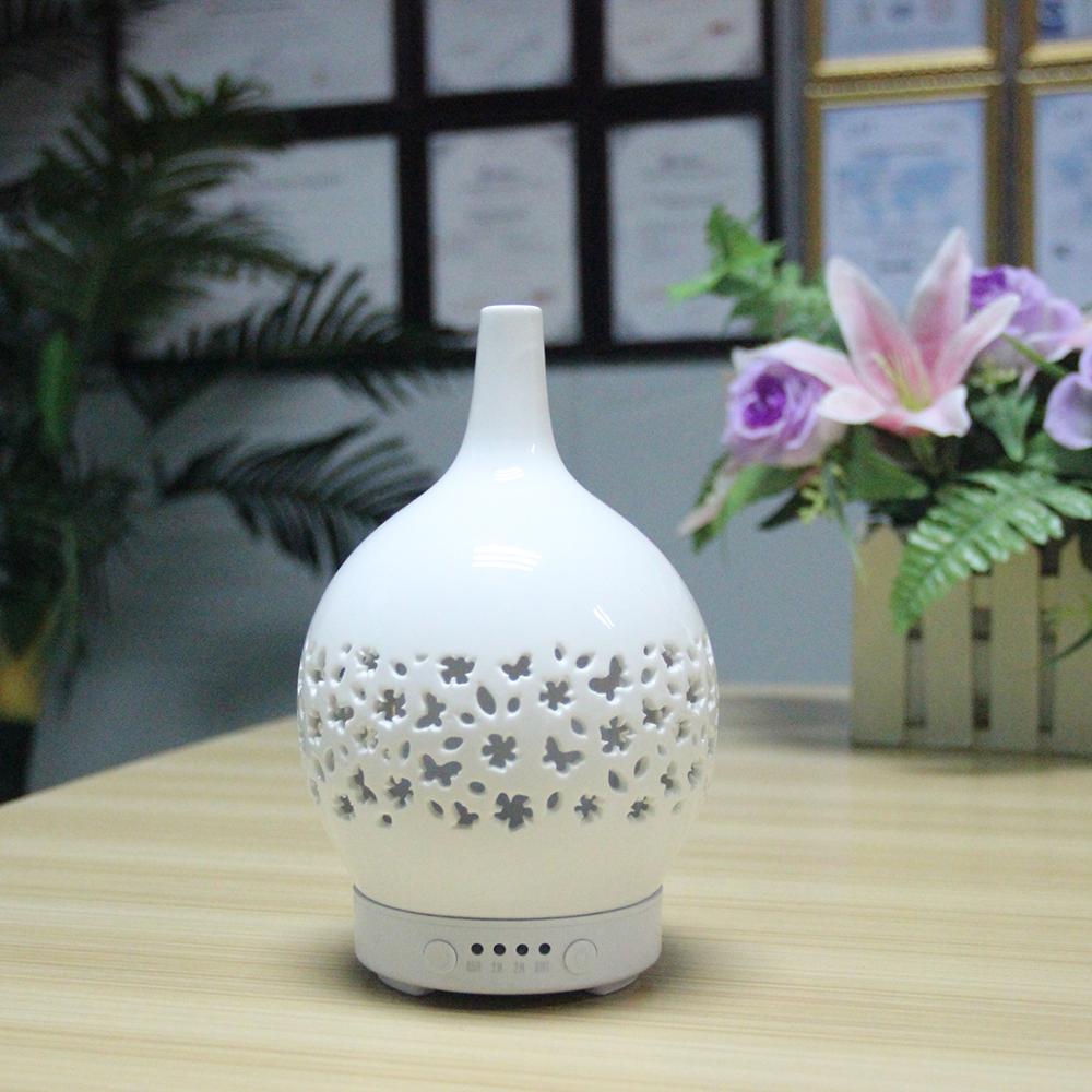 New100ml Hollow-carved Design Ceramic Aroma Diffuser Fragrance Humidifier for Wedding Planning