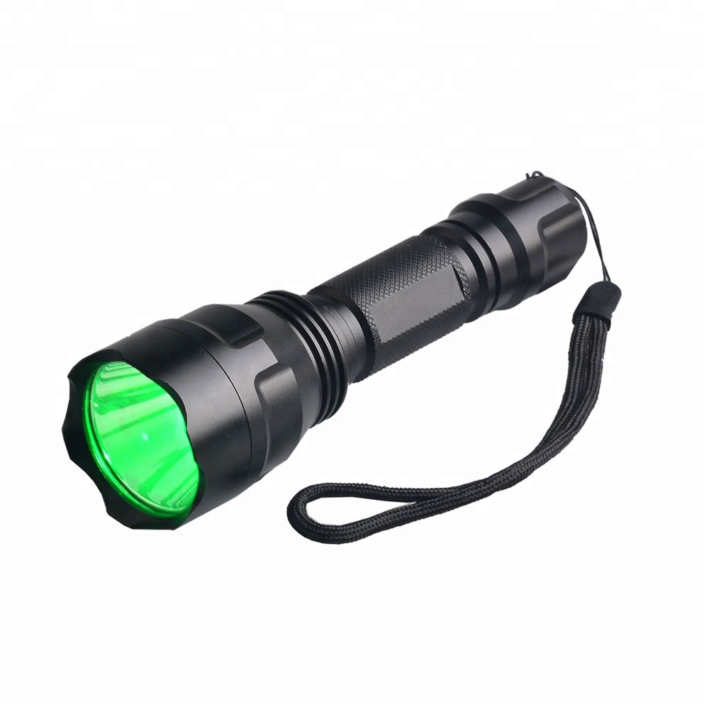 Aluminum High Power Rechargeable 3W XPE LED White Red Green Hunting Flashlight