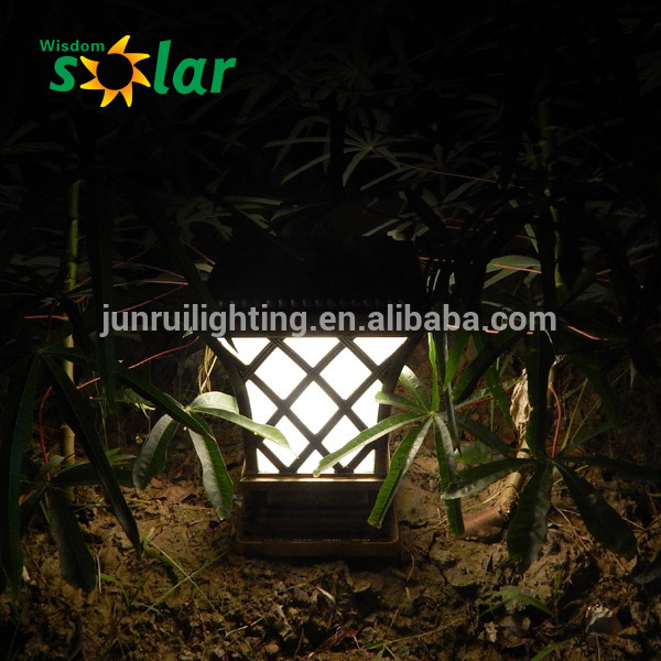 Antique design trellis solar gate led light / decorative solar lights / Aluminum Solar main gate lights