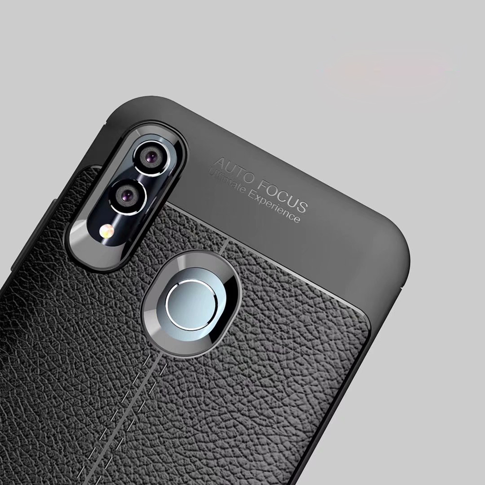 Hot Sell Litchi pattern Soft Tpu case for Huawei honor 10 Lite