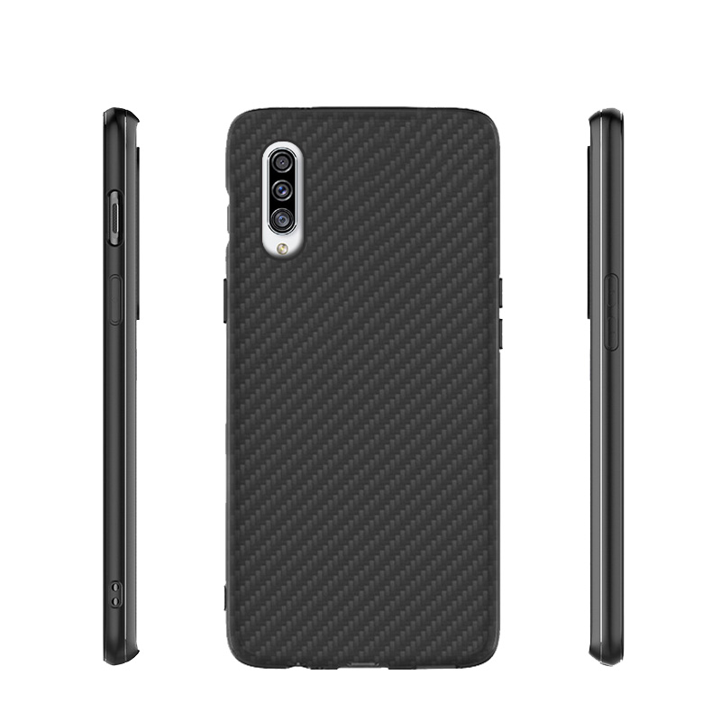 Matte Finish Carbon Fiber Textured Light Thin Shock Absorbing Bumper Skin hard case for Samsung galaxy A30S