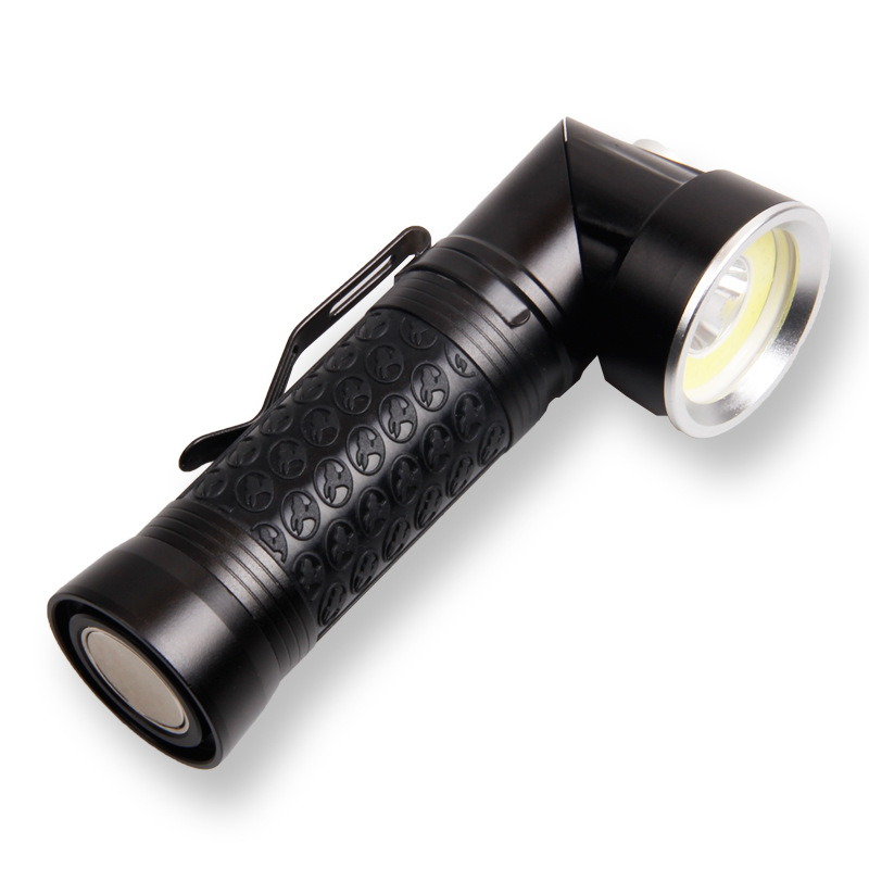 90 Rotate Multi-function Super Bright Magnet Portable LED Torch Tactical Flashlight Excluding Batteries Custom Logo