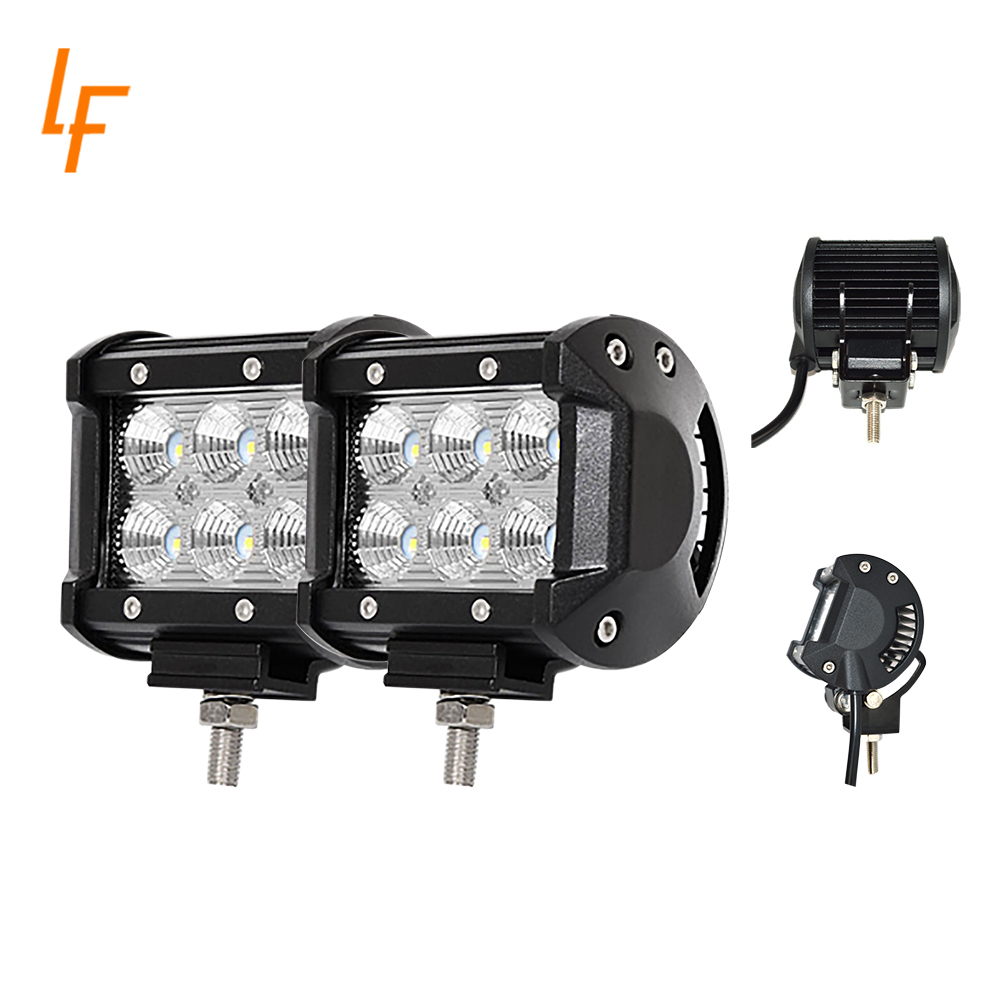 Car accessories 12v spot/flood beam auto lamp 18w led work light bar