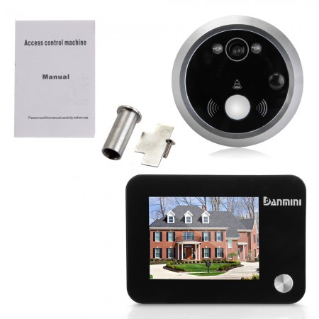 3.5 TFT Color LCD Doorbell Peephole Viewer Door Security Camera Monitor