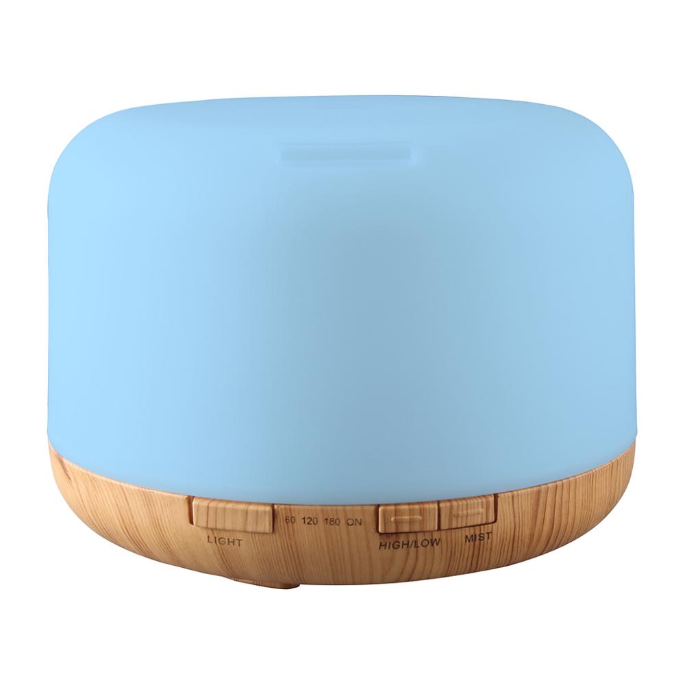 500ml Large Capacity homedics diffuser Essential Oil Diffuser Aroma Humidifier with 7 Color LED Changing Lights