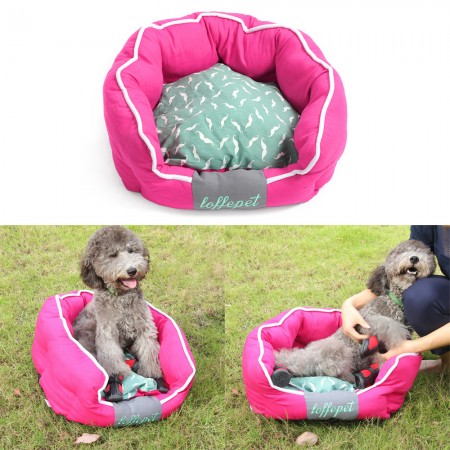 Blue/Pink S Pet Dog Cat Mat Kennel Waterloo