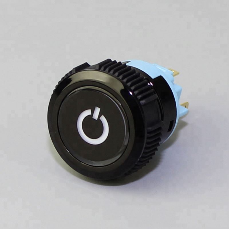 6Pin Waterproof Push Button Switch 12V Dual Light