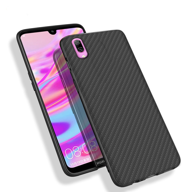 Premium Carbon Fiber  Case Full Sides Protective Shell Back shockproof Cover Design For Huawei enjoy 9