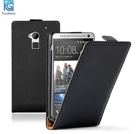 Free shipping for HTC One Max Super Slim Flip Leather Cover Case