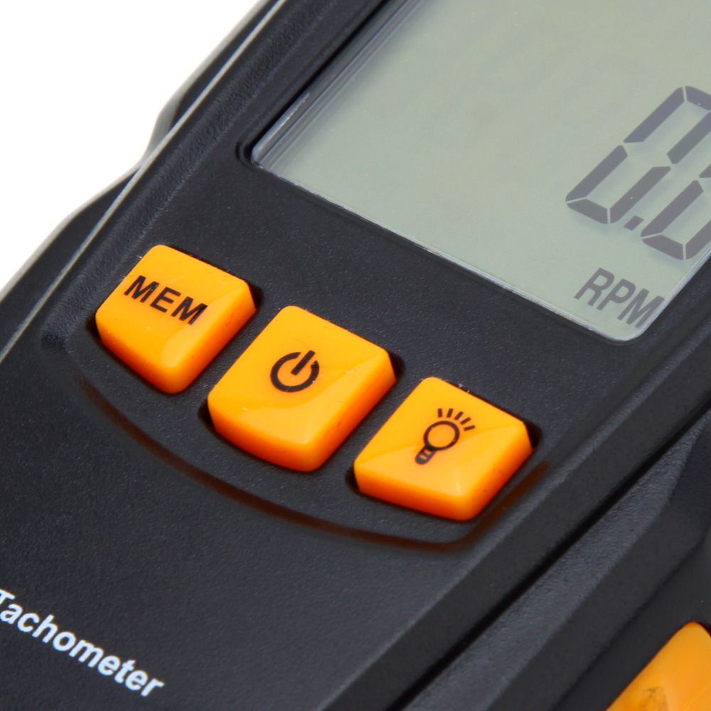 GM8905 Portable Digital Laser Tachometer Non-contact LCD Tach RPM Meter Rotate Speed Detector Wide Measuring Range 2.5-99999RPM