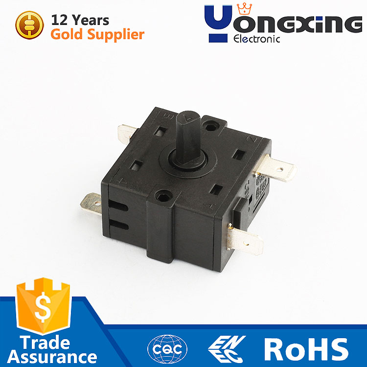 China manufacturer high quality RS2-24E 16a 250v 5 pins miniature rotary switch