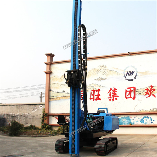 Hengwang full hydraulic highway guardrail pile driver machine