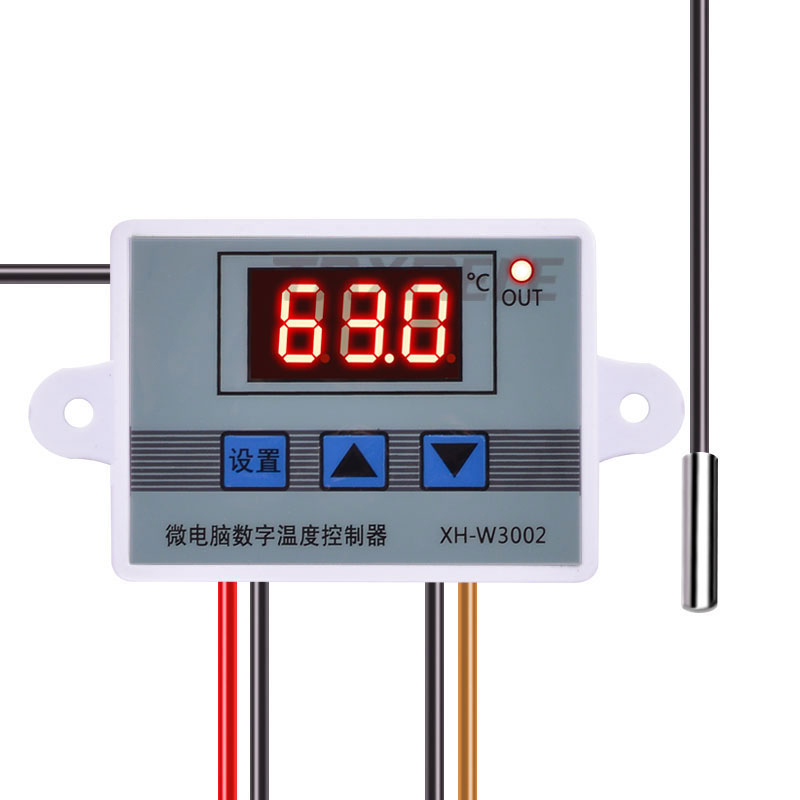 XH-W3002 Microcomputer Digital Thermostat Temperature Control Switch Temperature Controller Digital Display 0.1 Accuracy