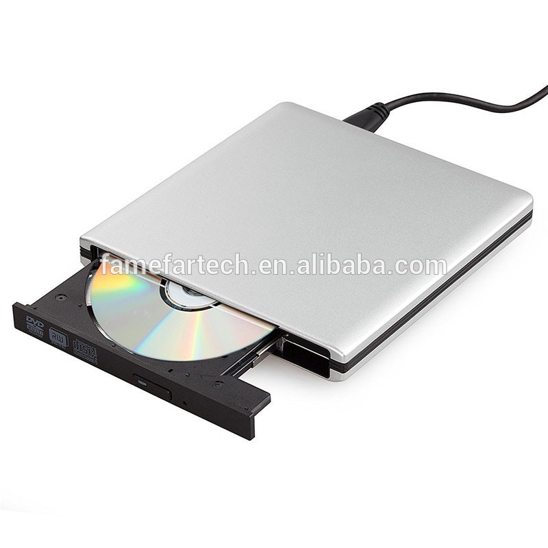 NEW Ultra Slim Portable USB 2.0 External Optical DVD-RW CD-RW Burner Writer Drive