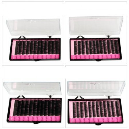 4 Tray Individual False Eyelashes Eye Lash Etension J