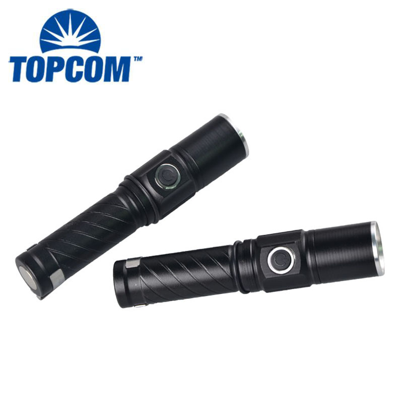 Aluminum Flashlight LED Magnetic USB Tactical Flashlight LED Fleshlight Torch