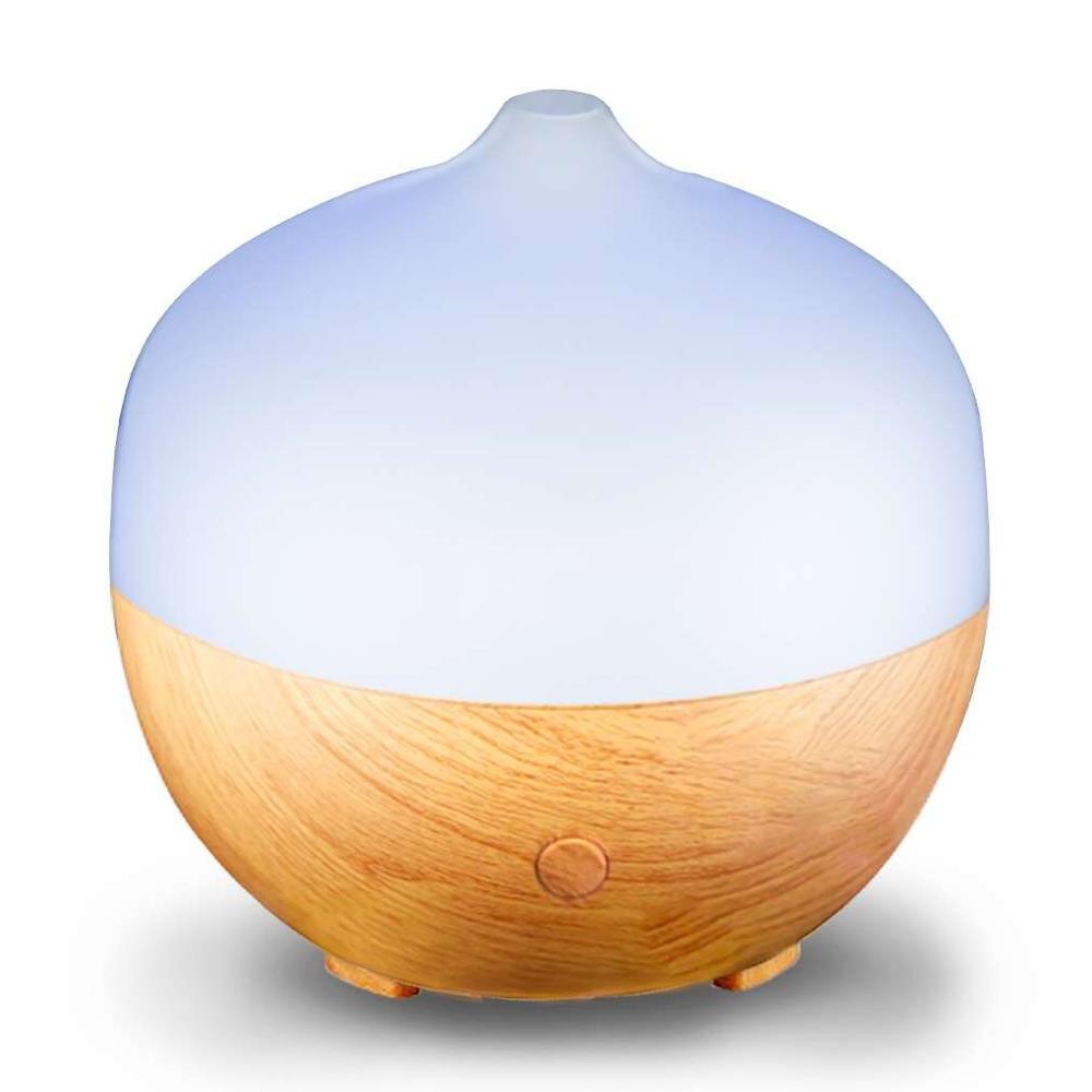 Hidly Wholesale 130ml Wood Grain Aroma Diffuser with 7 Changing Color LED Lights----Clearance Sale