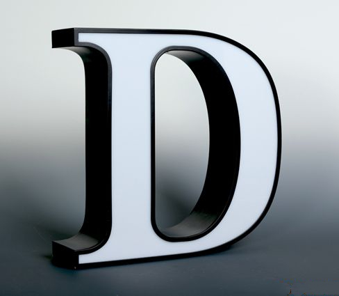 Outdoor used advertising front light 3d acrylic sheet  engraving sign metal letters led letters illuminated sign board