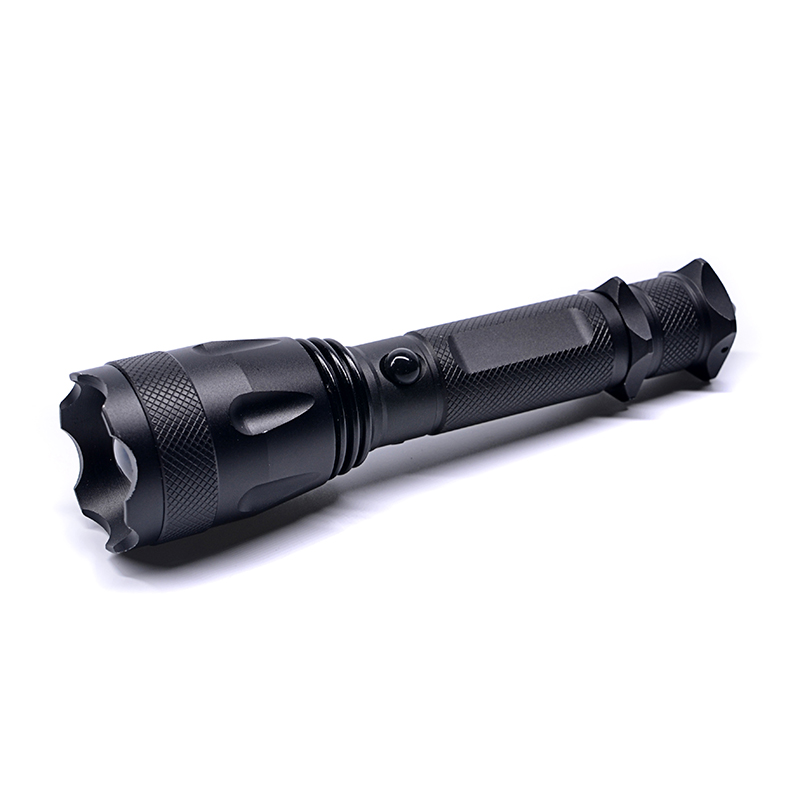 Portable Rotate Adjustable Focal Aluminium Tactical Flash Light Car Emergency Safety Hammer Rechargeable LED Torch Flashlight