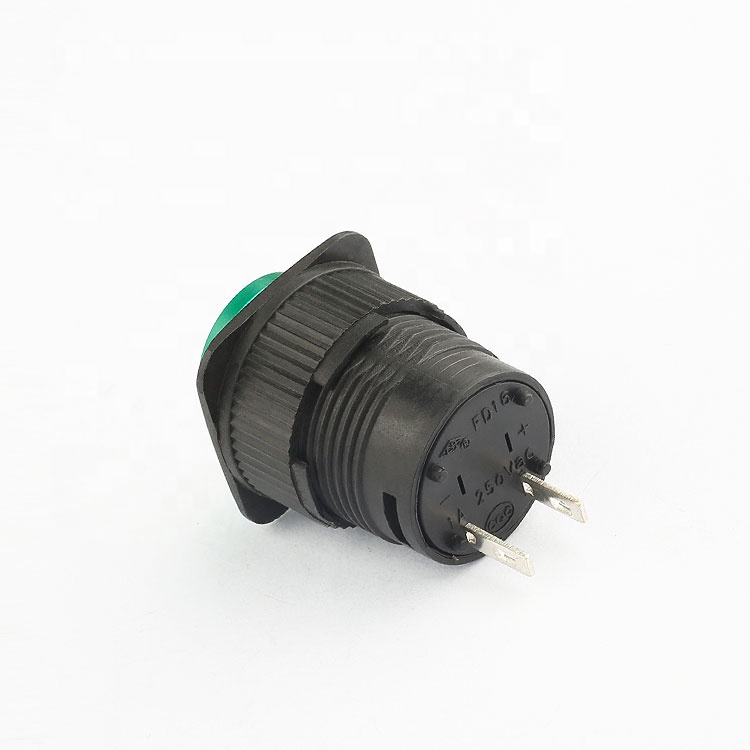 IP40  1A  green 220v momentary  led on off selector push button switch