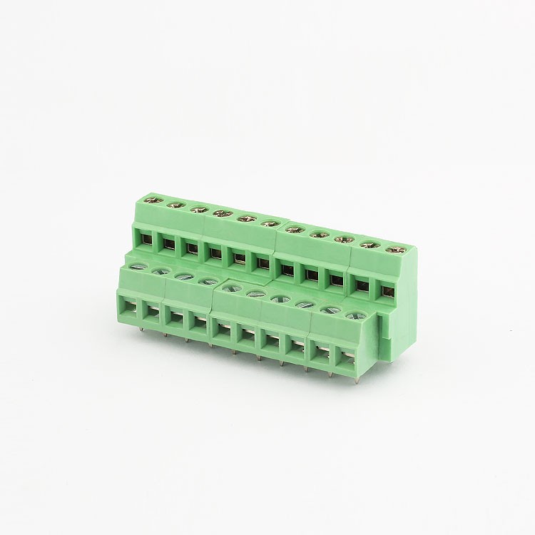 switch direct selling green color  PA66  terminal block connectors 12 pins