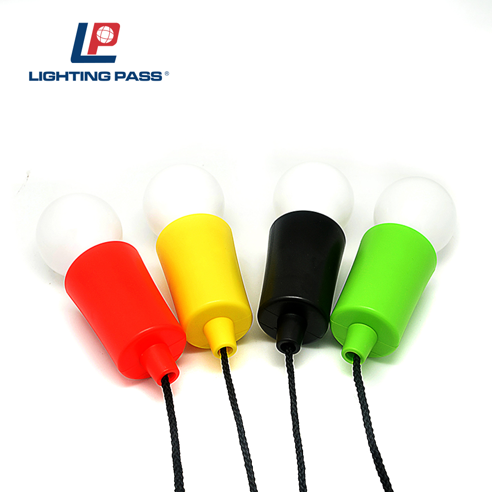 plastic colorful led pull light closet pull light glow light led